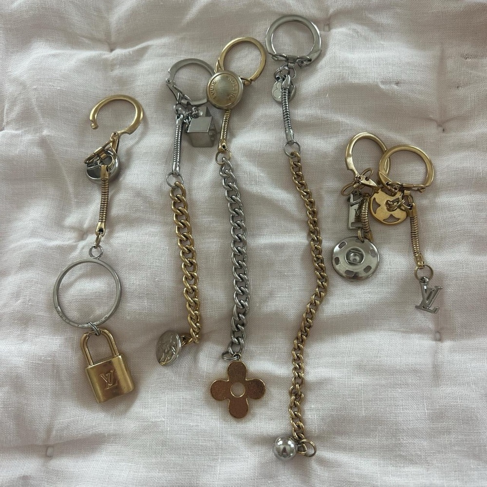 Louis Vuitton Gold and Silver Key Chains